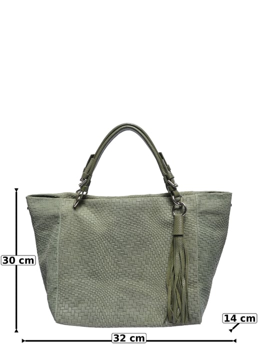 Roberta M Verde Bolso de cuero - Image 5