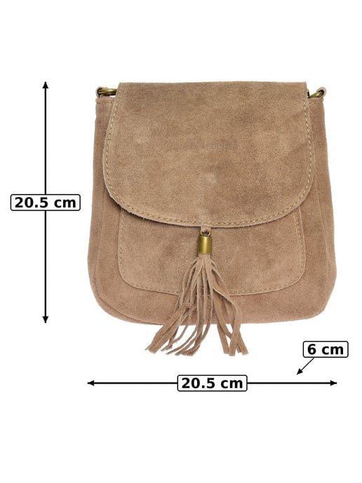 Anna Luchini Beige Bolso de cuero - Image 6