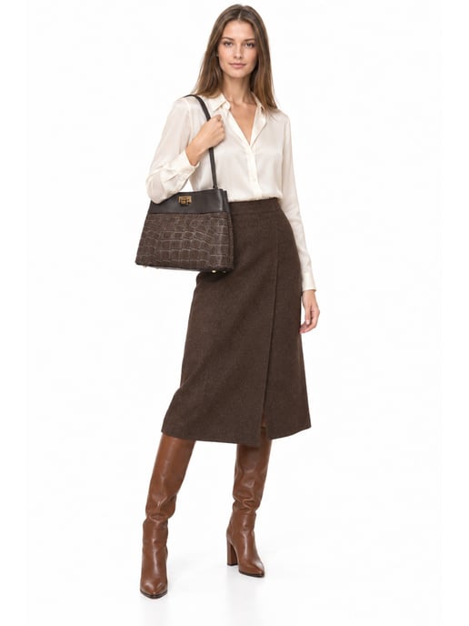 Anna Luchini Granate Bolso de cuero - Image 4