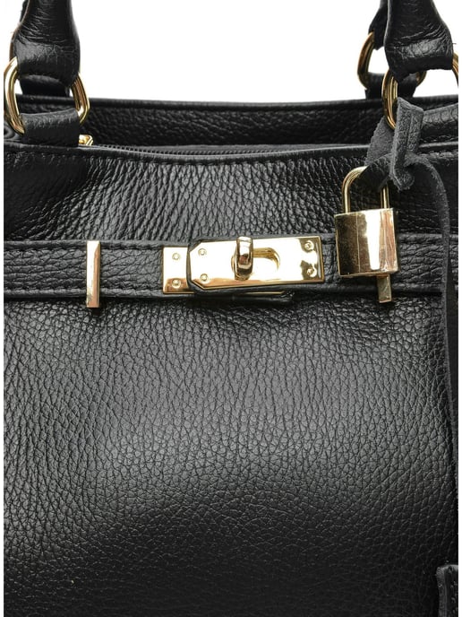 Isabella Rhea Negro Bolso de cuero - Image 3