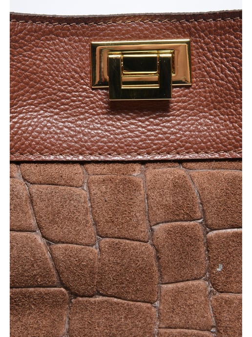 Anna Luchini Brown Bolso de cuero - Image 3