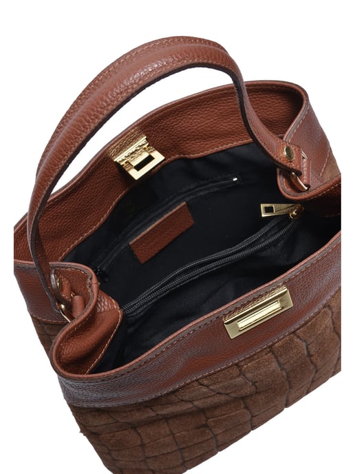 Anna Luchini Brown Bolso de cuero - Image 4