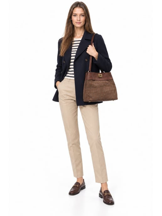 Anna Luchini Brown Bolso de cuero - Image 6