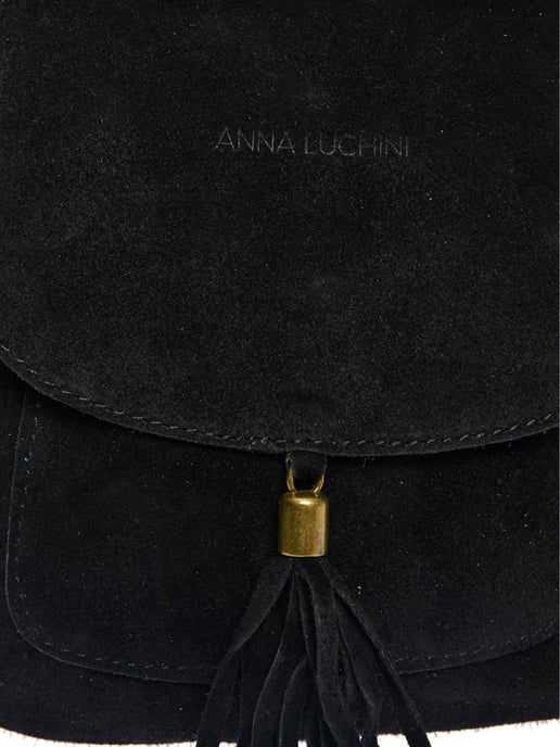 Anna Luchini Negro Bolso de cuero - Image 3