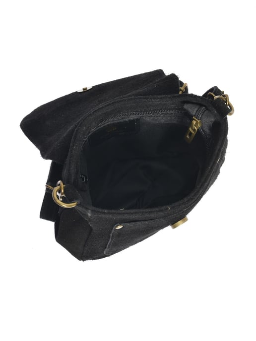 Anna Luchini Negro Bolso de cuero - Image 4