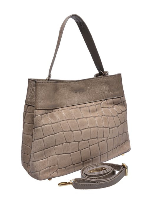 Anna Luchini Beige Bolso de cuero - Image 2