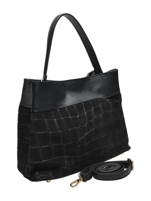 Anna Luchini Negro Bolso de cuero - Image 2