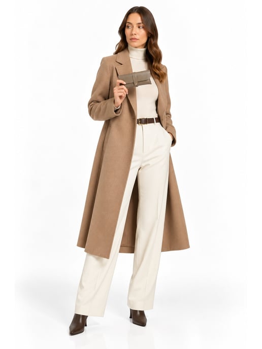 Roberta M Beige Bolso de cuero - Image 6