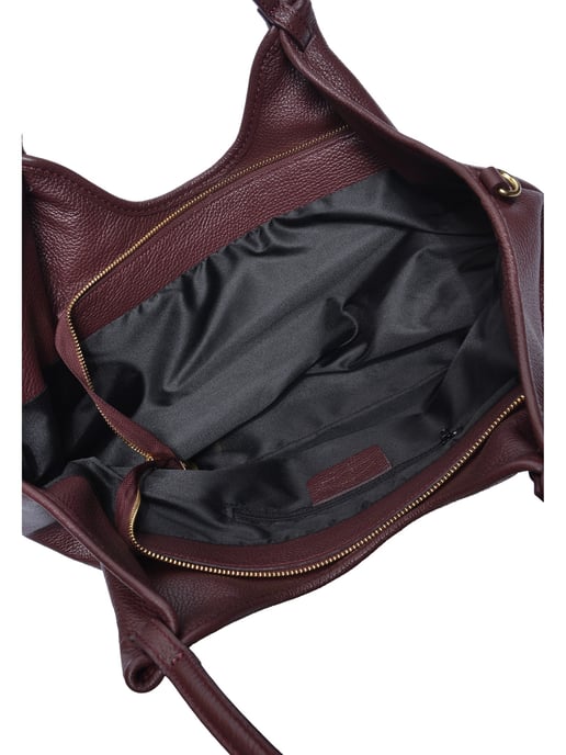 Isabella Rhea Borgoña Bolso de cuero - Image 4