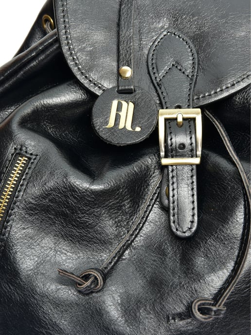Anna Luchini Negro Bolso de cuero - Image 3