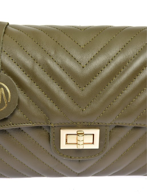 Roberta M Verde Bolso de cuero - Image 3