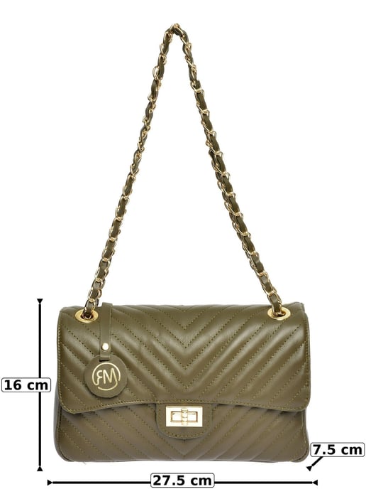 Roberta M Verde Bolso de cuero - Image 6
