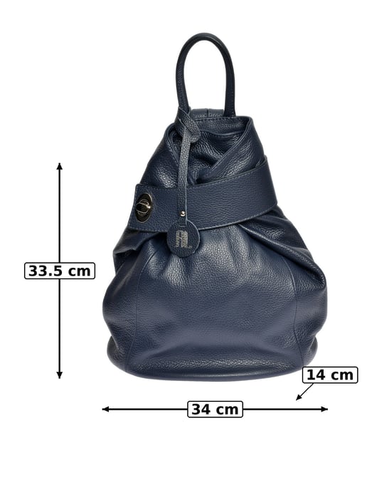 Anna Luchini Azul Bolso de cuero - Image 6