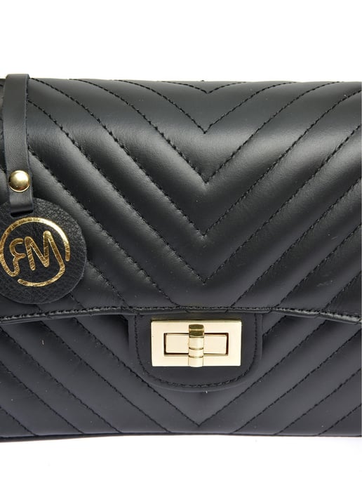Roberta M Negro Bolso de cuero - Image 3