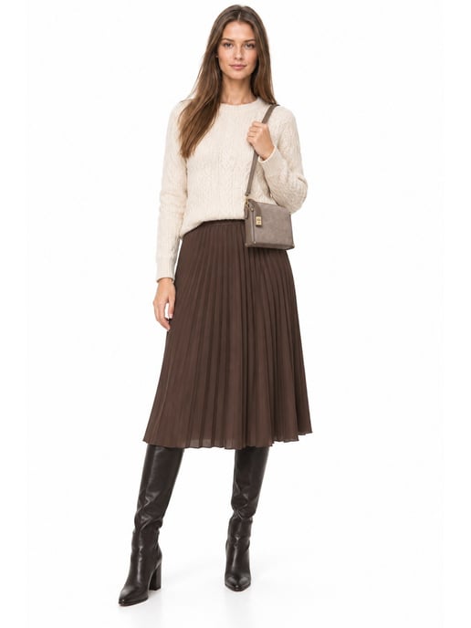 Anna Luchini Beige Bolso de cuero - Image 6