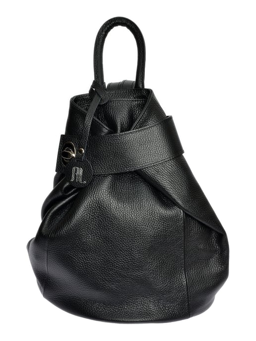 Anna Luchini Negro Bolso de cuero - Image 1