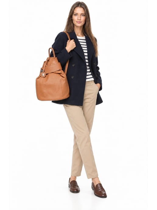 Anna Luchini Brown Bolso de cuero - Image 6