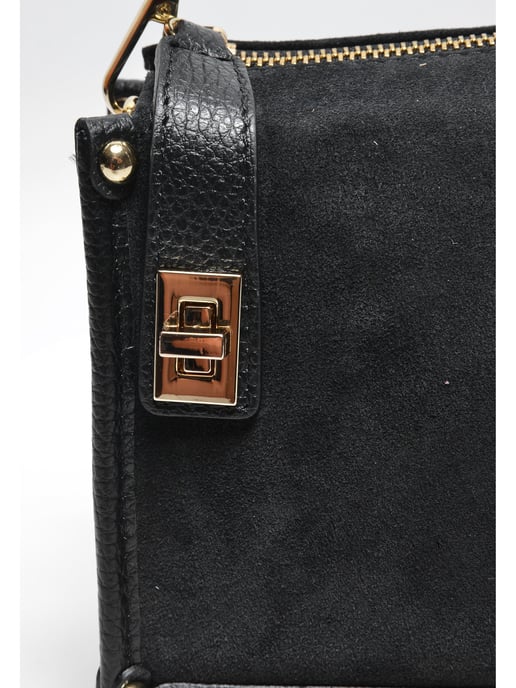 Anna Luchini Negro Bolso de cuero - Image 3