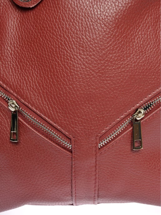 Roberta M Rojo Bolso de cuero - Image 3