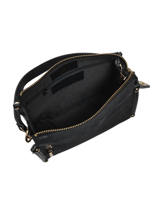 Anna Luchini Negro Bolso de cuero - Image 4