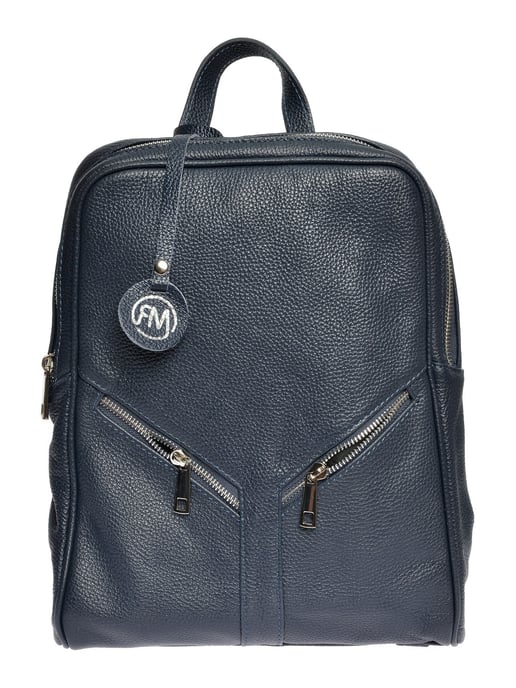 Roberta M AZUL Bolso de cuero - Image 1