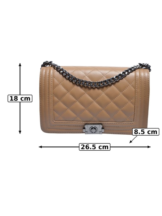 Anna Luchini Beige Bolso de cuero - Image 5