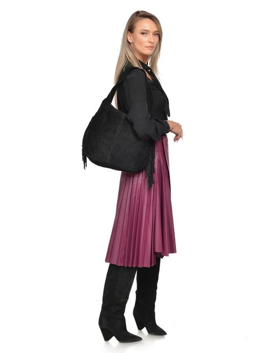 Isabella Rhea Negro Bolso de cuero - Image 5