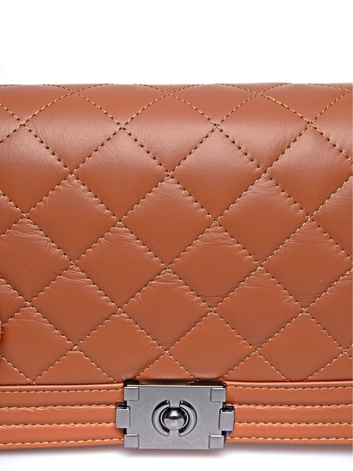 Anna Luchini Brown Bolso de cuero - Image 3