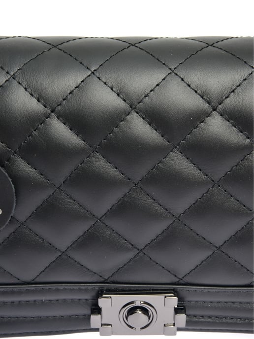 Anna Luchini Negro Bolso de cuero - Image 3