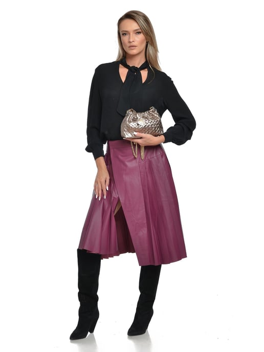 Anna Luchini Bronce Bolso de cuero - Image 4