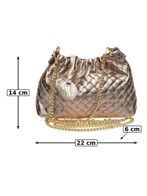 Anna Luchini Bronce Bolso de cuero - Image 5
