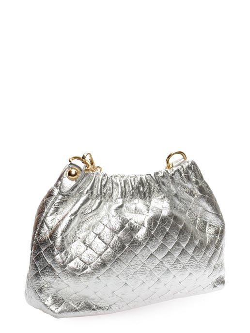 Anna Luchini Plata Bolso de cuero - Image 2