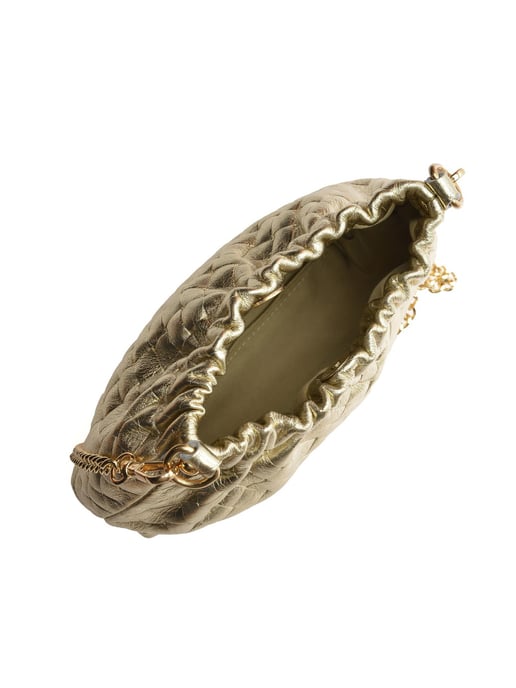 Anna Luchini Oro Bolso de cuero - Image 4
