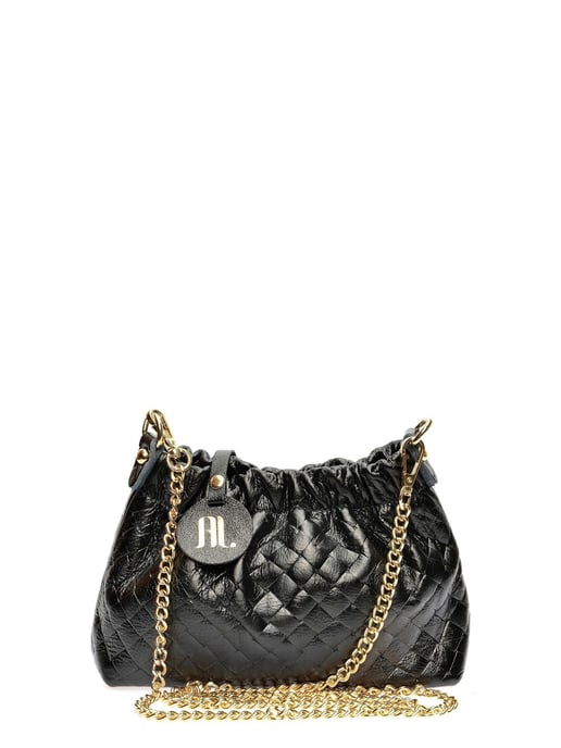 Anna Luchini Negro Bolso de cuero - Image 1