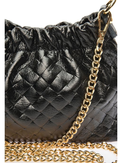 Anna Luchini Negro Bolso de cuero - Image 3