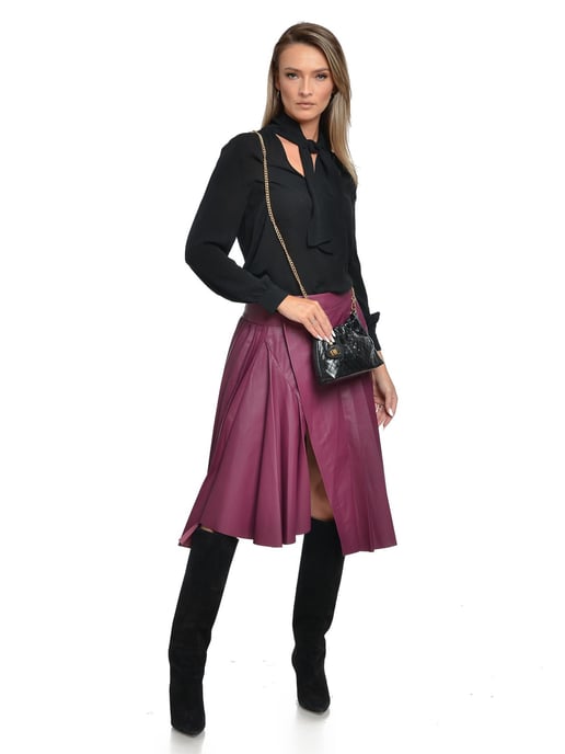 Anna Luchini Negro Bolso de cuero - Image 5