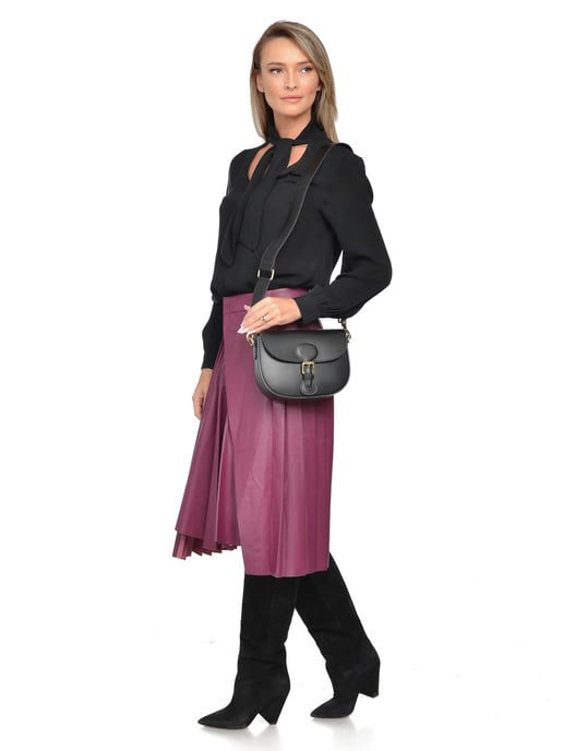 Isabella Rhea Negro Bolso de cuero - Image 5