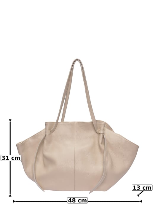 Roberta M Beige Bolso de cuero - Image 6