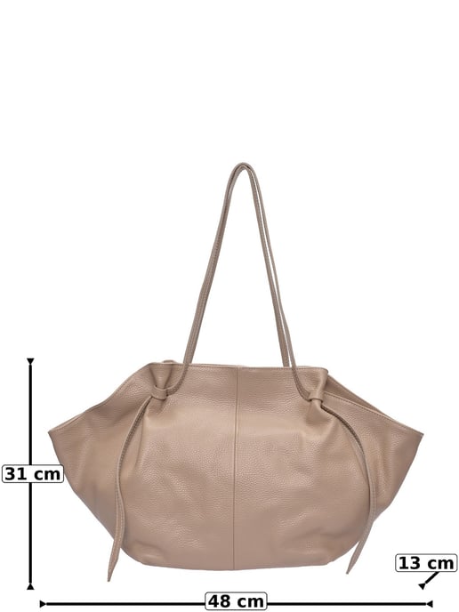 Roberta M Beige Bolso de cuero - Image 6