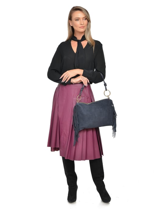 Isabella Rhea Azul Bolso de cuero - Image 5