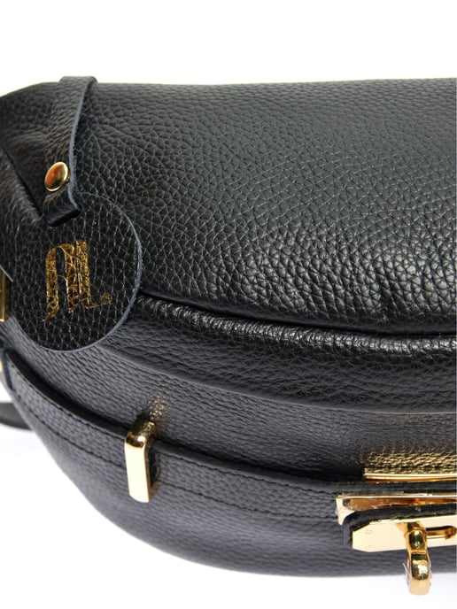 Anna Luchini Negro Bolso de cuero - Image 3