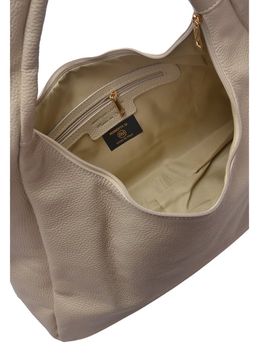 Roberta M Beige Bolso de cuero - Image 4