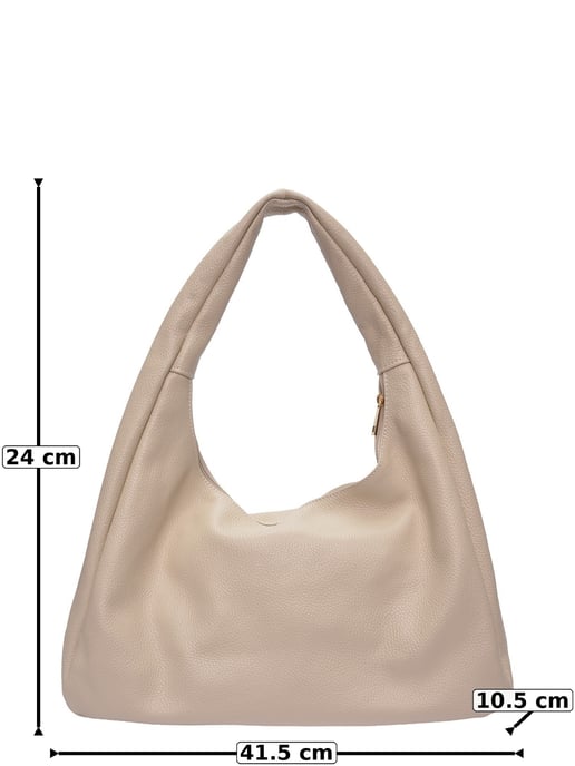 Roberta M Beige Bolso de cuero - Image 6