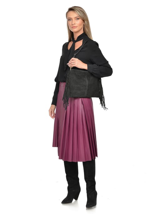 Isabella Rhea Negro Bolso de cuero - Image 5