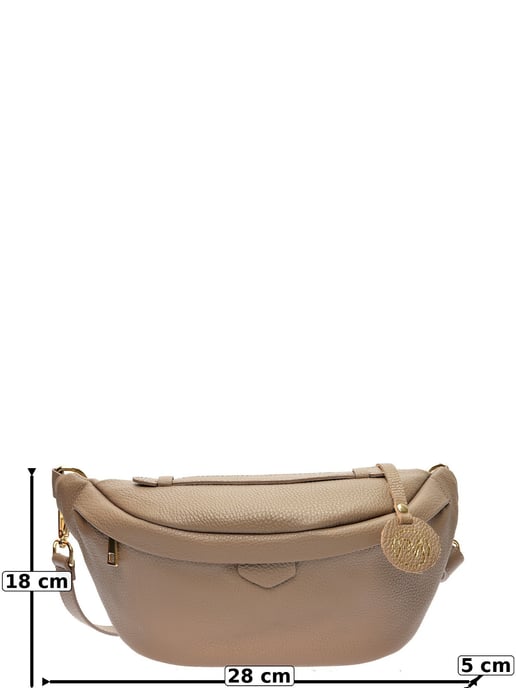 Roberta M Beige Bolso de cuero - Image 6