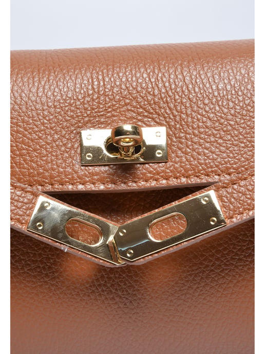 Anna Luchini Brown Bolso de cuero - Image 3