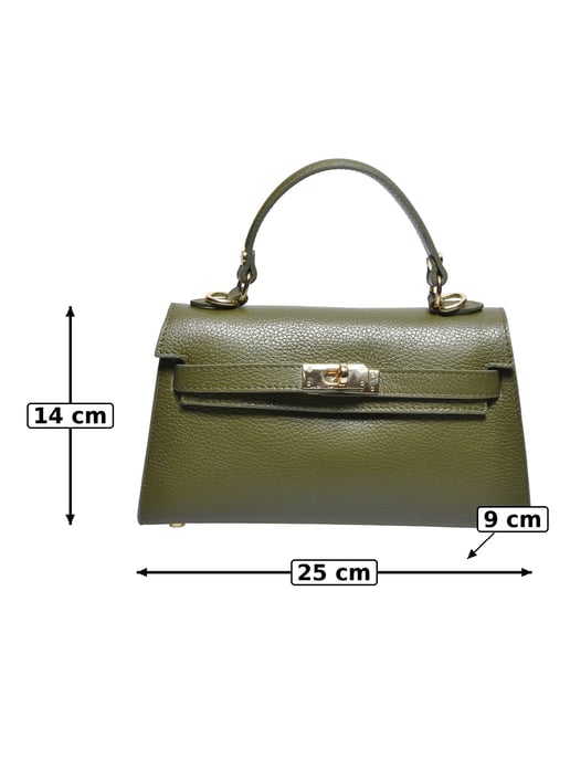 Anna Luchini Caqui Bolso de cuero - Image 2