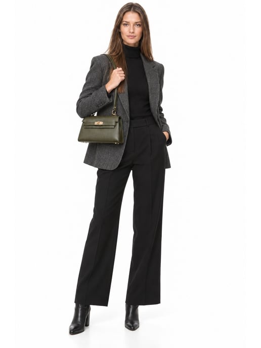 Anna Luchini Caqui Bolso de cuero - Image 3