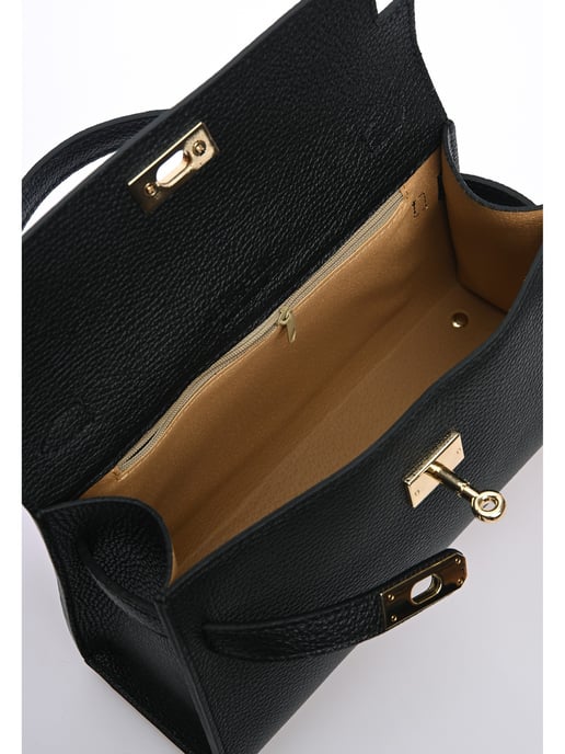 Anna Luchini Negro Bolso de cuero - Image 4