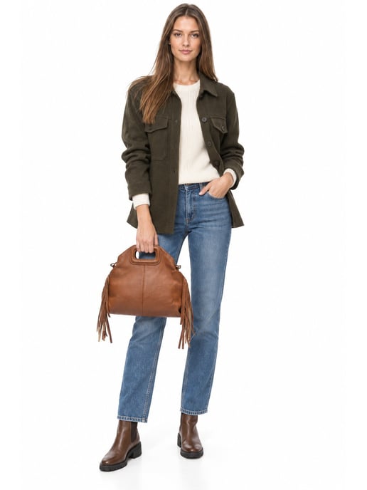 Anna Luchini Brown Bolso de cuero - Image 6